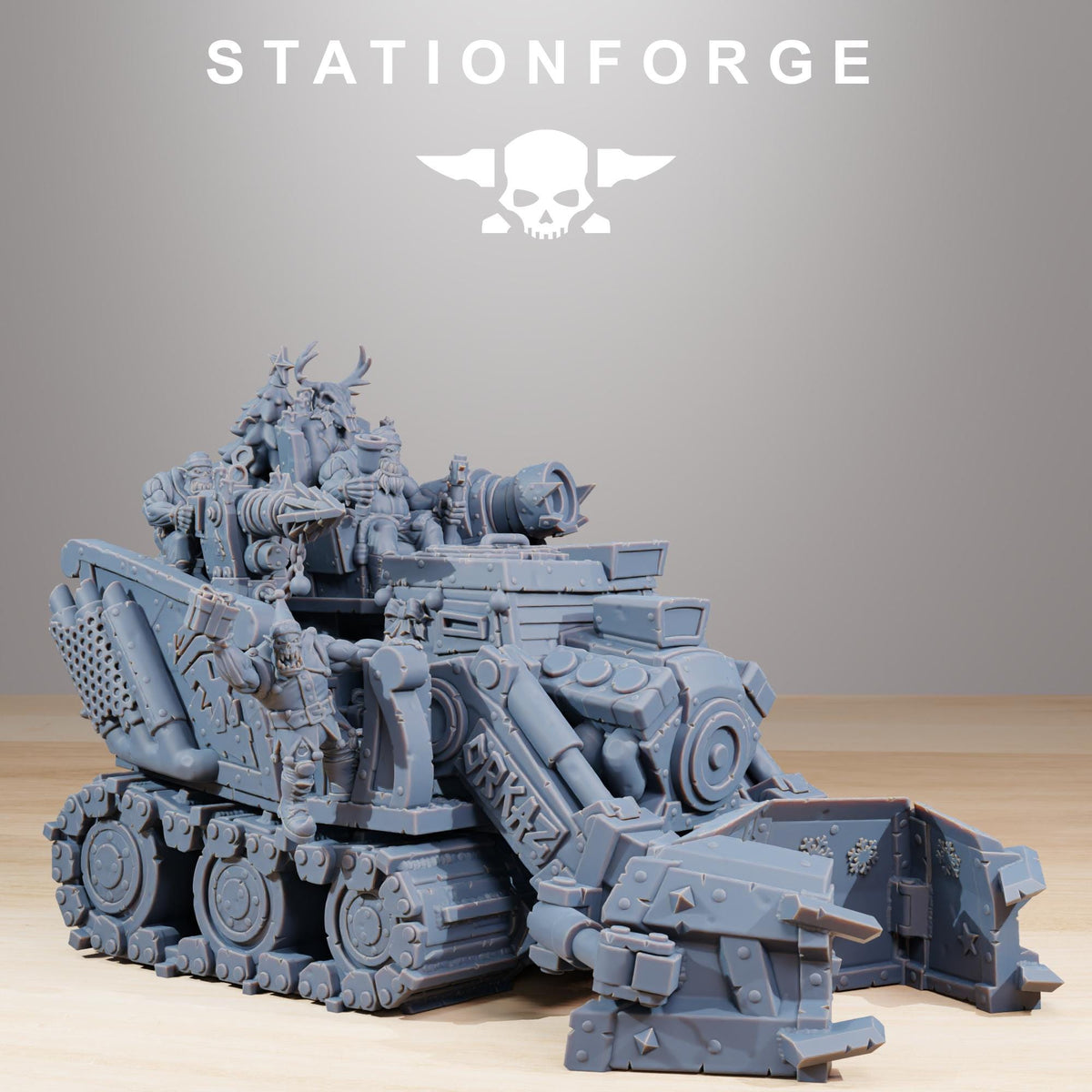 Orkaz Festivator – Ork Proxy, Station Forge – 3D printed 16K resin miniature – photo 2 of 9