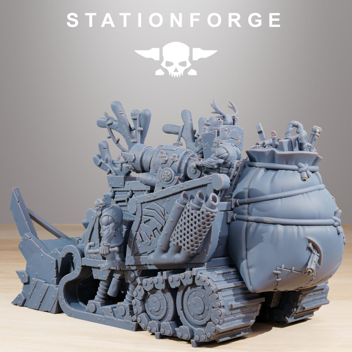Orkaz Festivator – Ork Proxy, Station Forge – 3D printed 16K resin miniature – photo 8 of 9