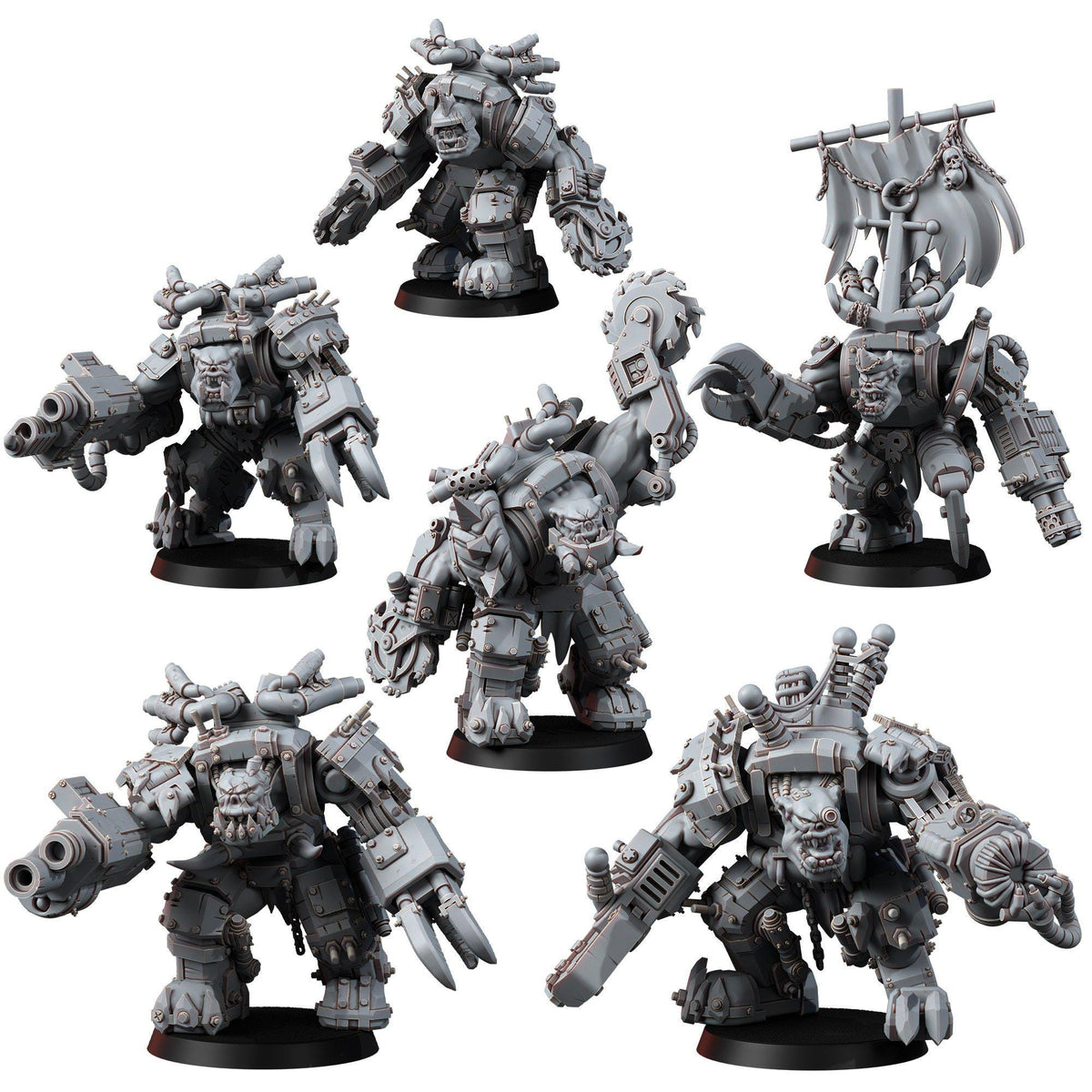 Ork Mega Armoured Bulorks – Ork Proxy, Wargame Exclusive – 3D printed 16K resin miniature – photo 3 of 12