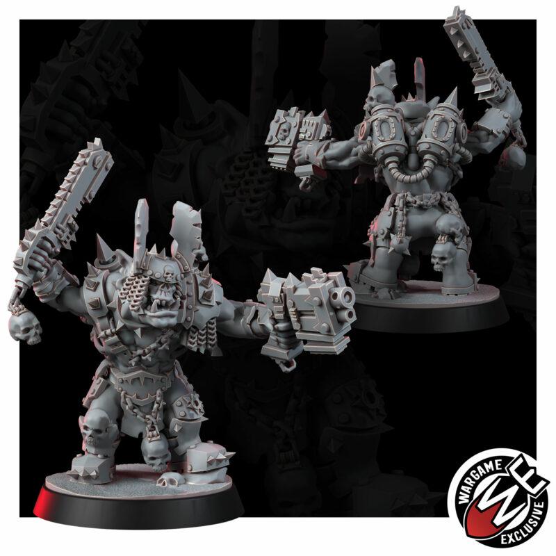 Ork Khork Choppa Goreboyz – Ork Proxy, Wargame Exclusive – 3D printed 16K resin miniature – photo 10 of 11