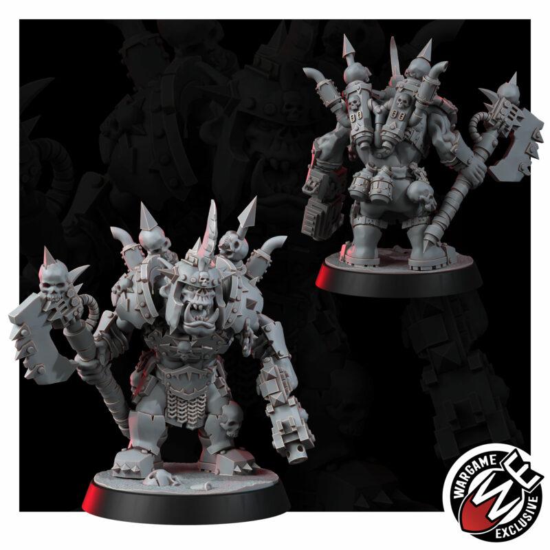 Ork Khork Choppa Goreboyz – Ork Proxy, Wargame Exclusive – 3D printed 16K resin miniature – photo 7 of 11