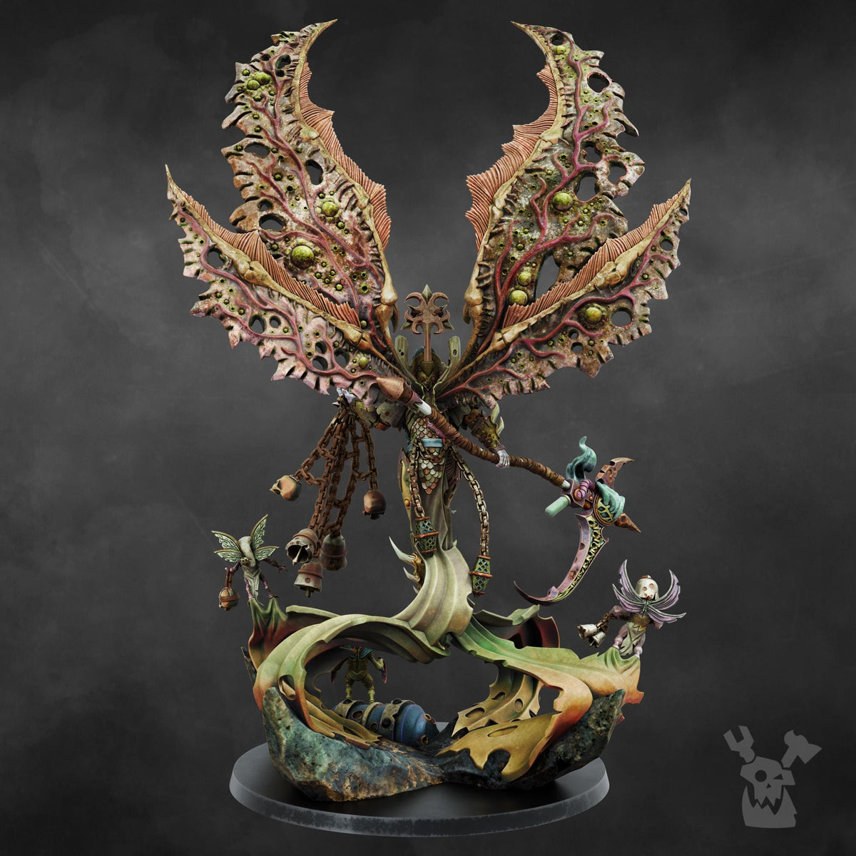 Morticia The Morbid Queen – Warhammer 40k Compatible Miniature, DakkaDakka – 3D printed 16K resin miniature – photo 8 of 10