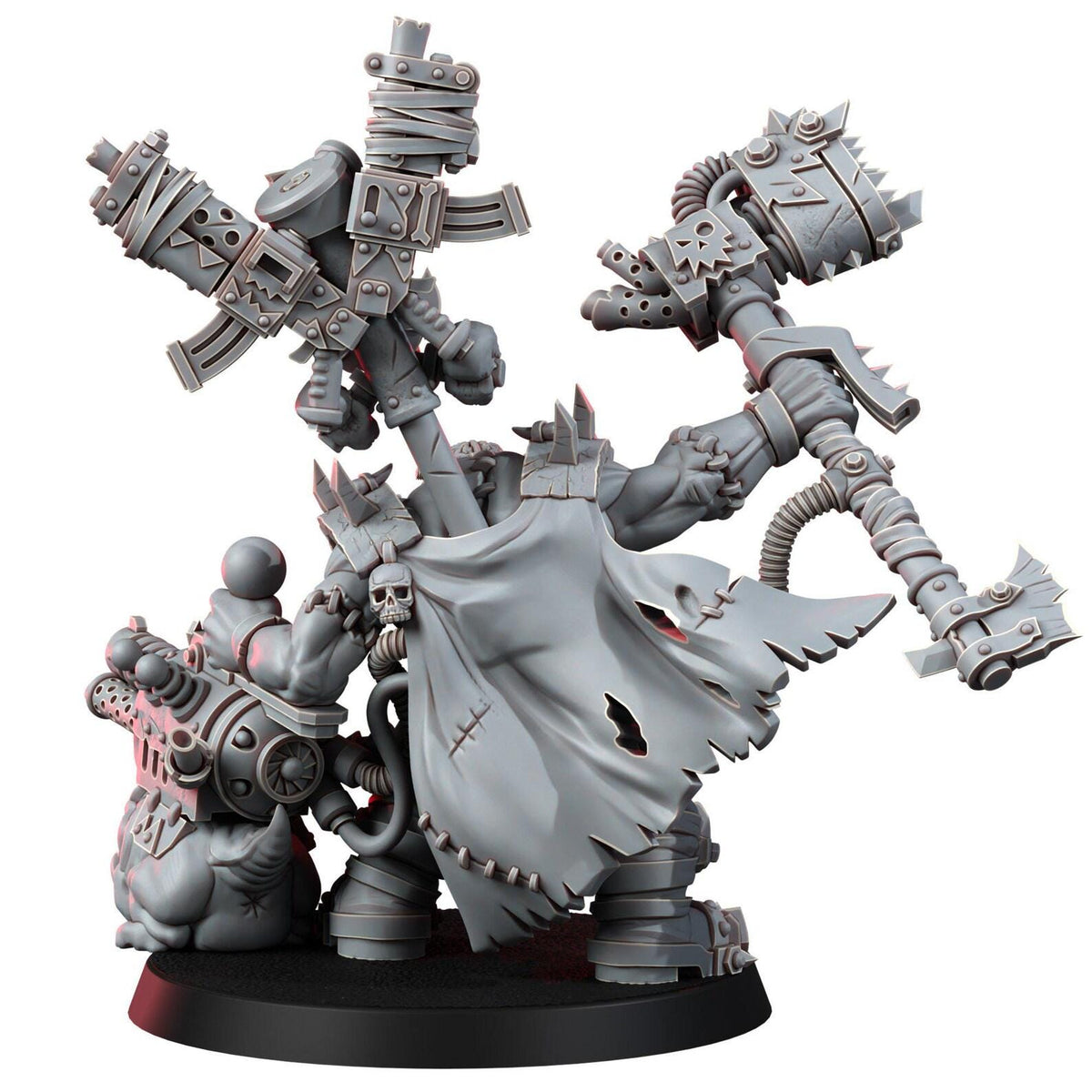 Ork Mad Riders Zoghed Edsplitta – Ork Proxy, Wargame Exclusive – 3D printed 16K resin miniature – photo 2 of 8