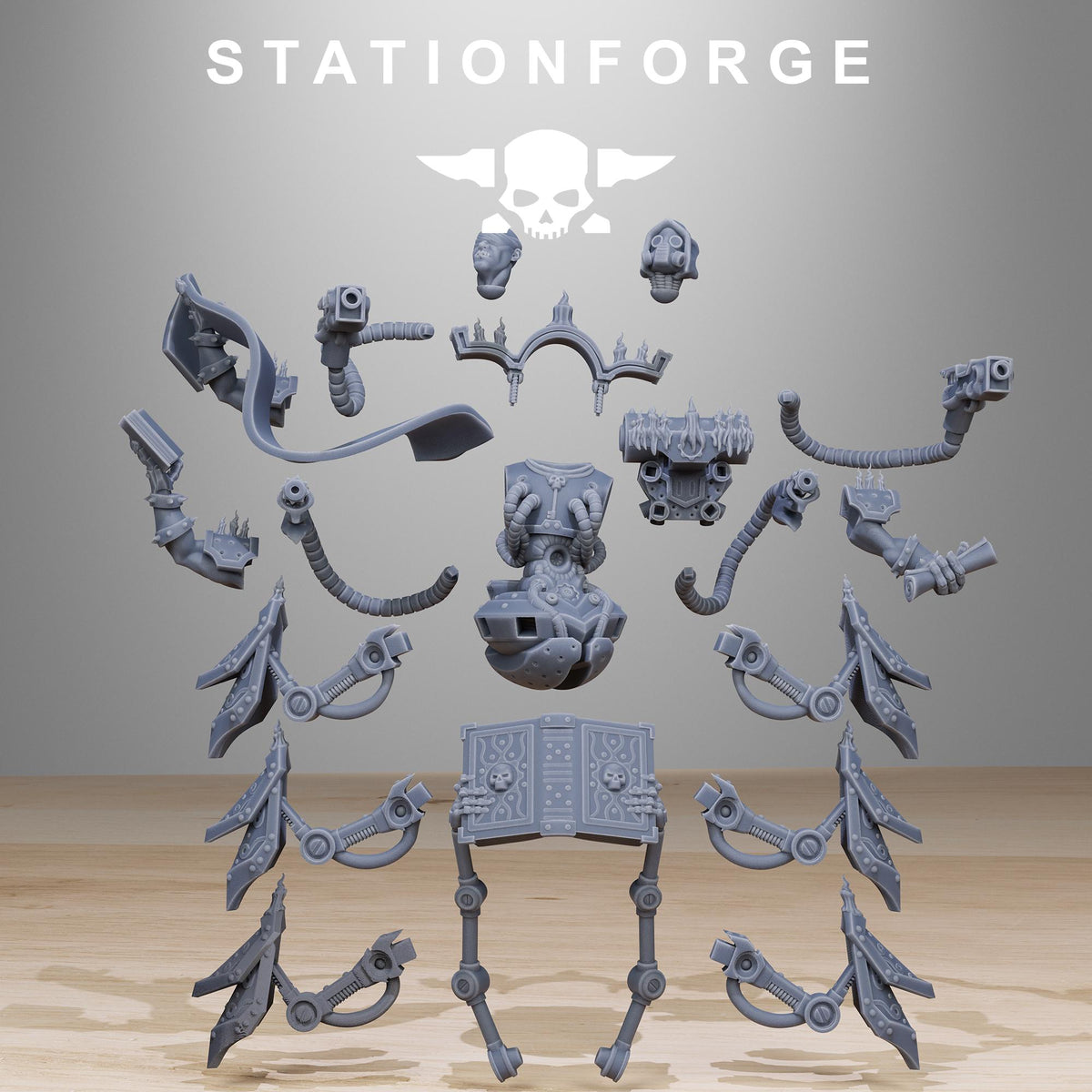 Scavenger Loremaster – Adeptus Mechanicus Proxy, Station Forge – 3D printed 16K resin miniature – photo 2 of 5