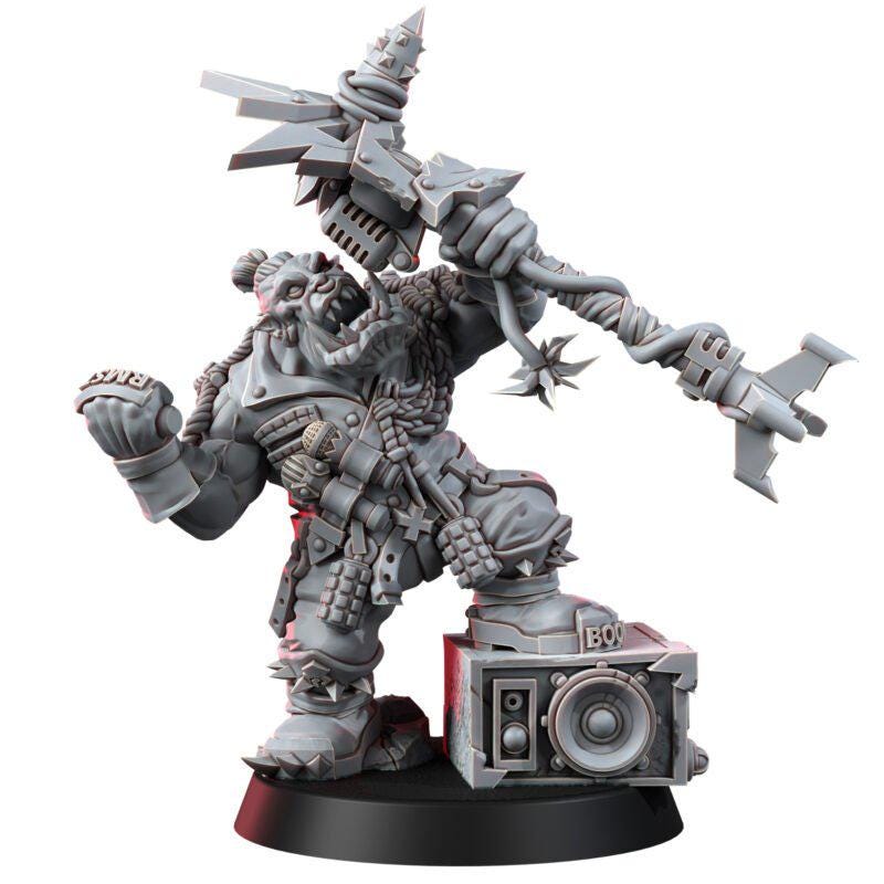 Ork Till Gorkkrakka – Ork Proxy, Wargame Exclusive – 3D printed 16K resin miniature – photo 2 of 8