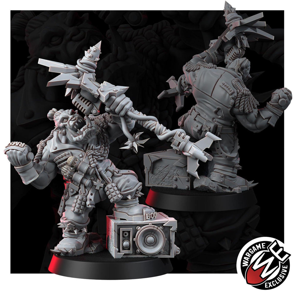 Ork Till Gorkkrakka – Ork Proxy, Wargame Exclusive – 3D printed 16K resin miniature – photo 4 of 8