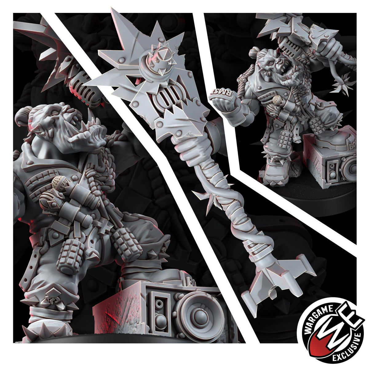 Ork Till Gorkkrakka – Ork Proxy, Wargame Exclusive – 3D printed 16K resin miniature – photo 7 of 8