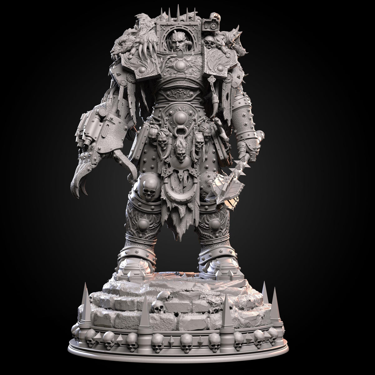 Chaos Prime Malleus Iscariot – Chaos Proxy, Wargame Exclusive – 3D printed 16K resin miniature – photo 10 of 10