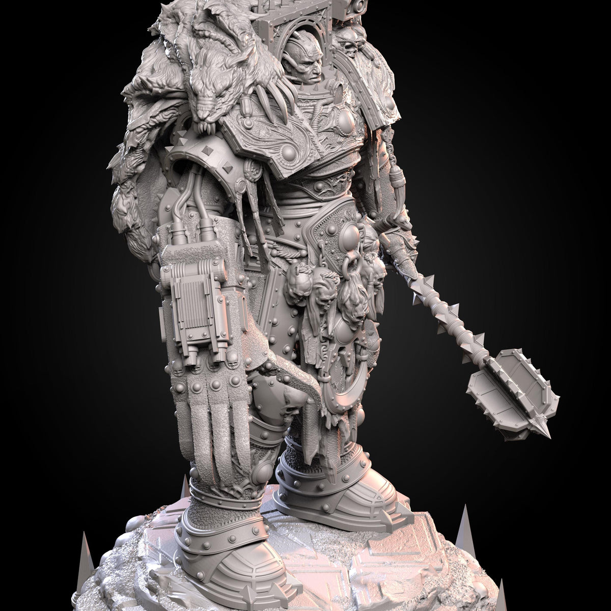 Chaos Prime Malleus Iscariot – Chaos Proxy, Wargame Exclusive – 3D printed 16K resin miniature – photo 4 of 10