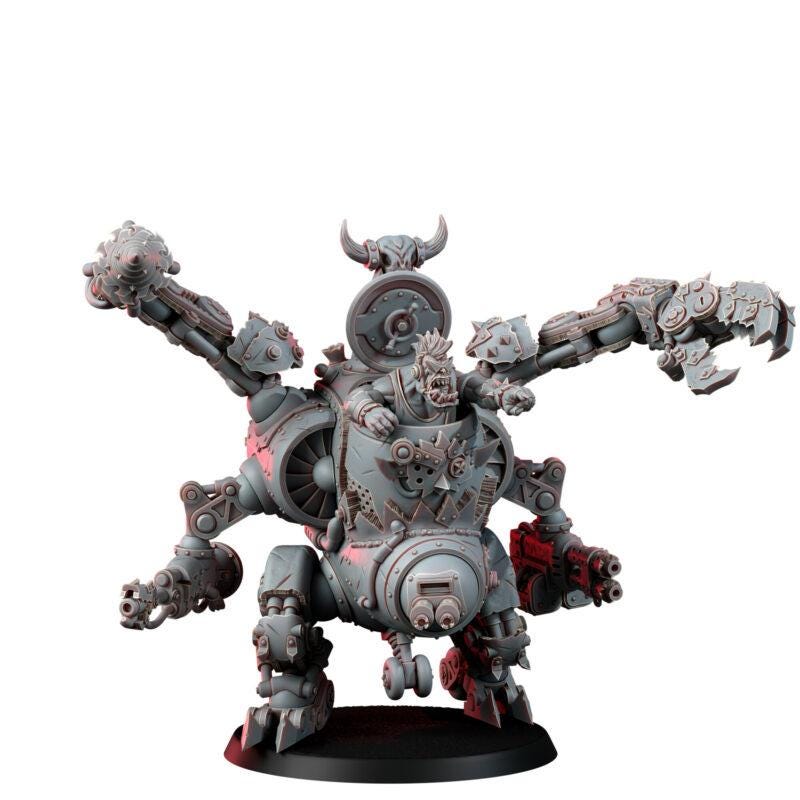 Ork Jet Dread – Ork Proxy, Wargame Exclusive – 3D printed 16K resin miniature – photo 10 of 10