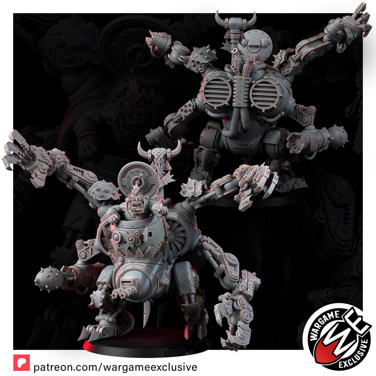 Ork Jet Dread – Ork Proxy, Wargame Exclusive – 3D printed 16K resin miniature – photo 6 of 10