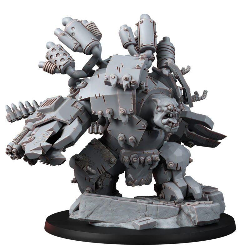 Ork Grand O Warlord – Ork Proxy, Wargame Exclusive – 3D printed 16K resin miniature – photo 5 of 11