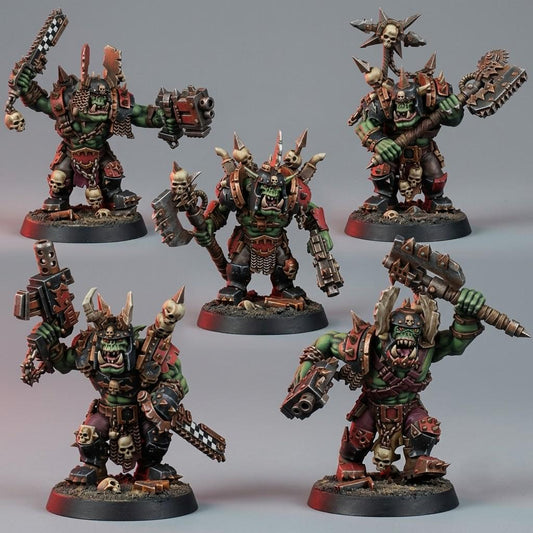 Ork Khork Choppa Goreboyz – Ork Proxy, Wargame Exclusive – 3D printed 16K resin miniature – main photo