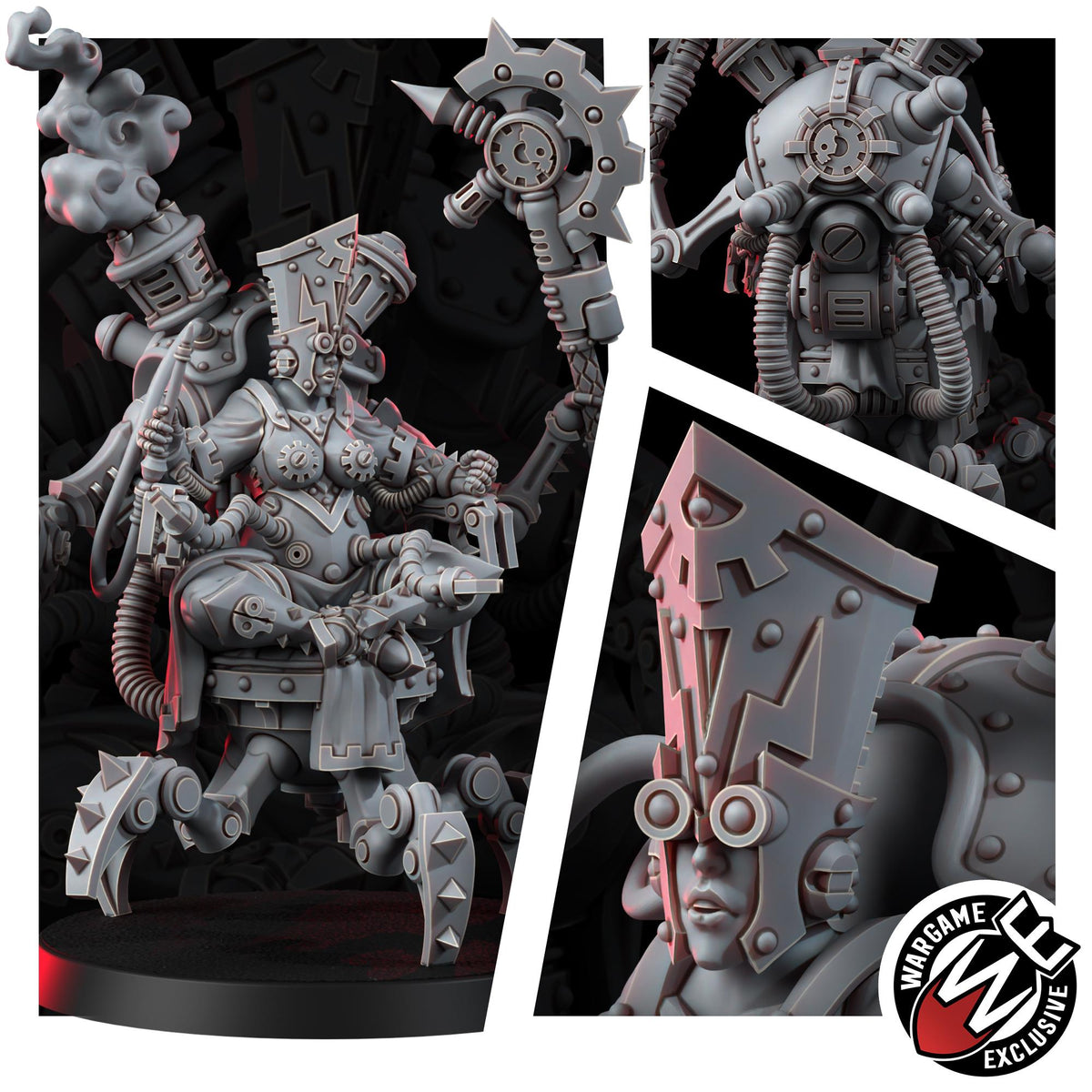 Mechanic Adept Domina – Adeptus Mechanicus Proxy, Wargame Exclusive – 3D printed 16K resin miniature – photo 6 of 6