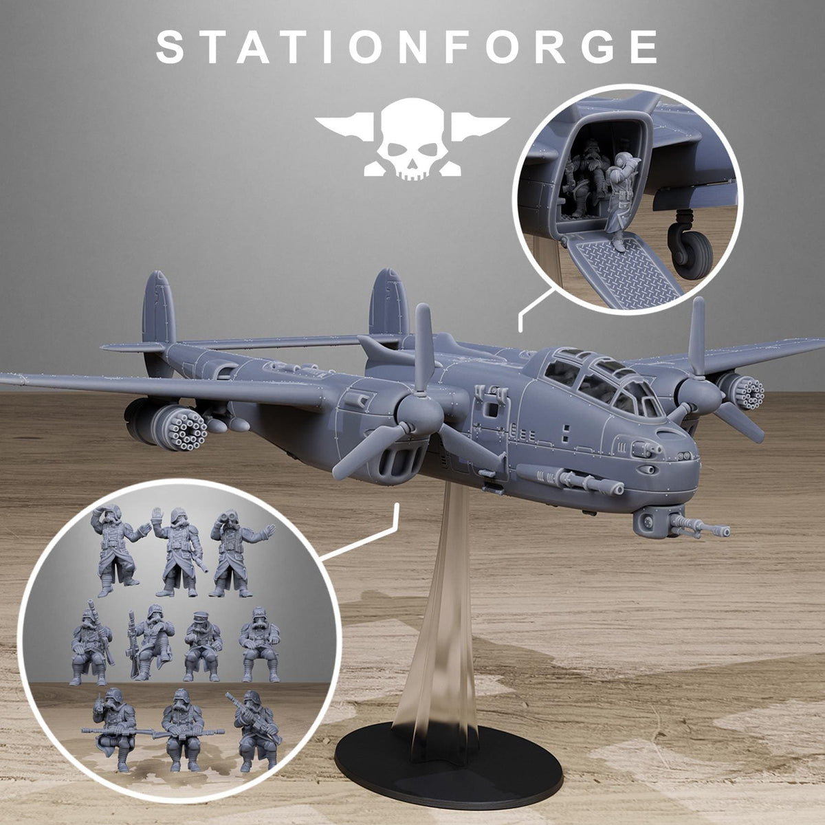 Grimguard Vulture Plane – Astra Militarum Proxy