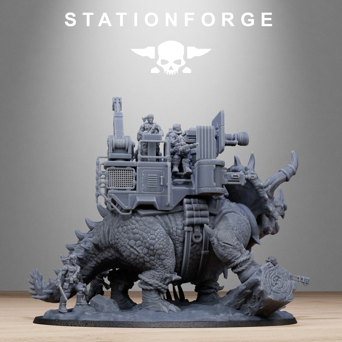 Grimguard Jungle Fighters Triceratank – Astra Militarum Proxy