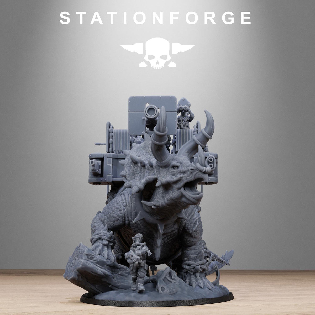 Grimguard Jungle Fighters Triceratank – Astra Militarum Proxy