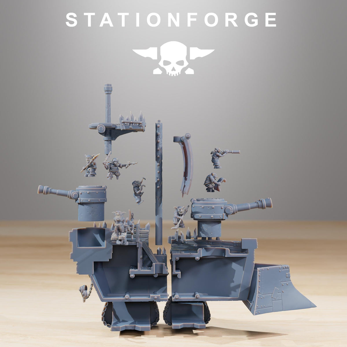Gobs Short Pearl Battle Ship – Warhammer 40k Compatible Miniature