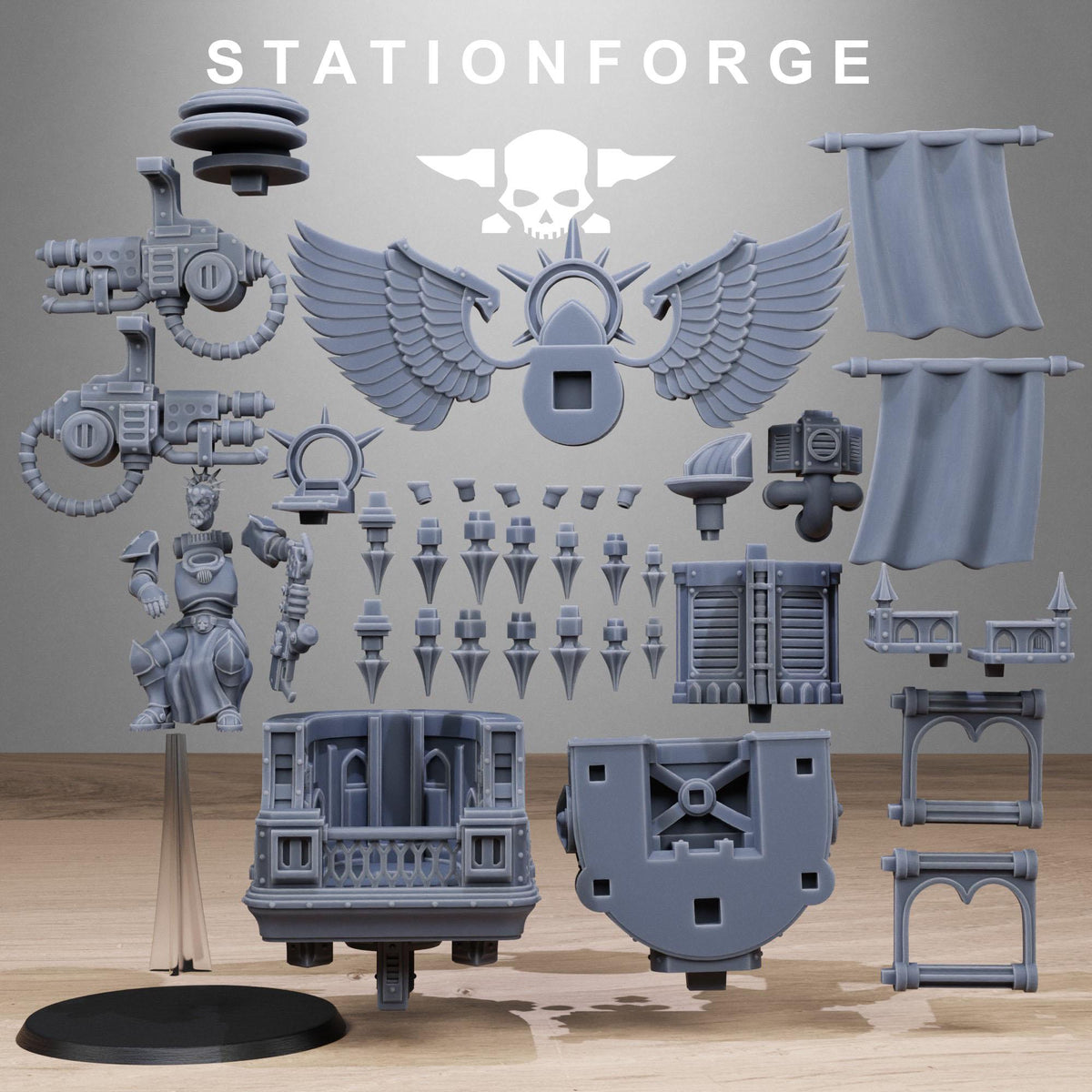 Vodalites Flying Throne – Warhammer 40k Compatible Miniature