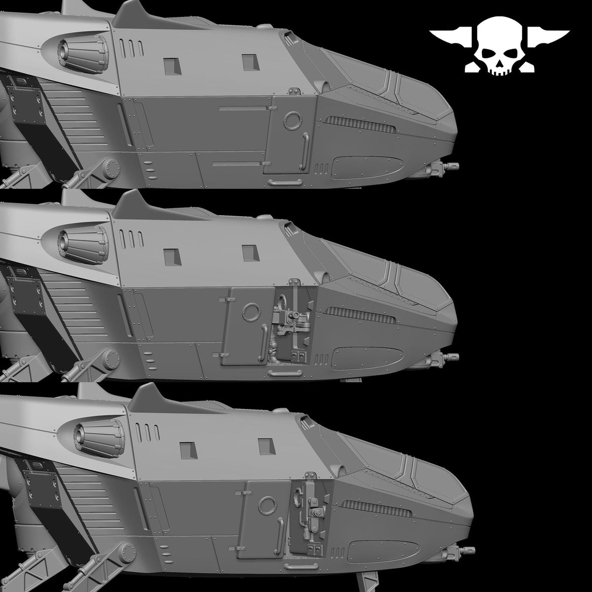 Vaskar Dropship – Warhammer 40k Compatible Miniature