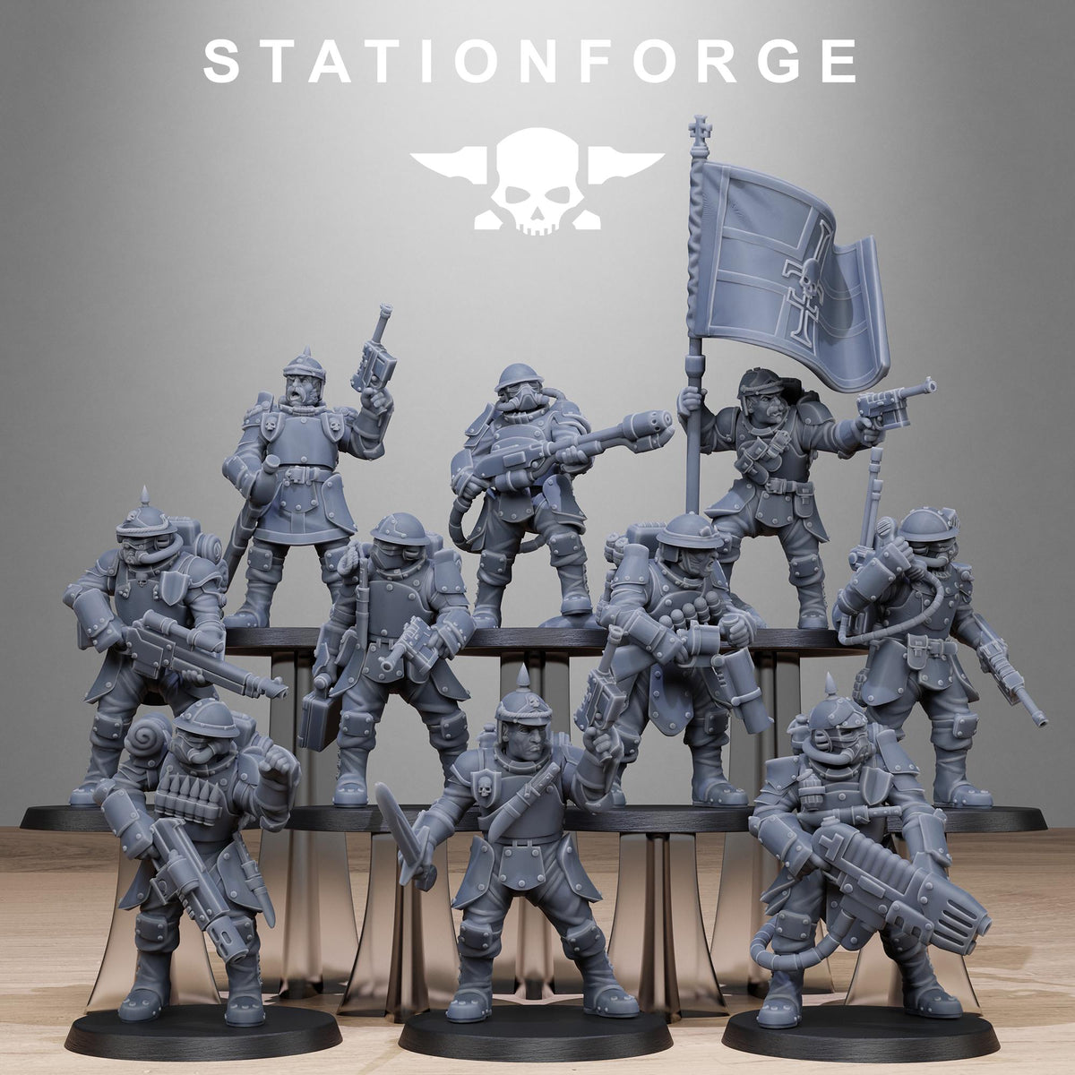 Royalguard Bastioneers – Warhammer 40k Compatible Miniature