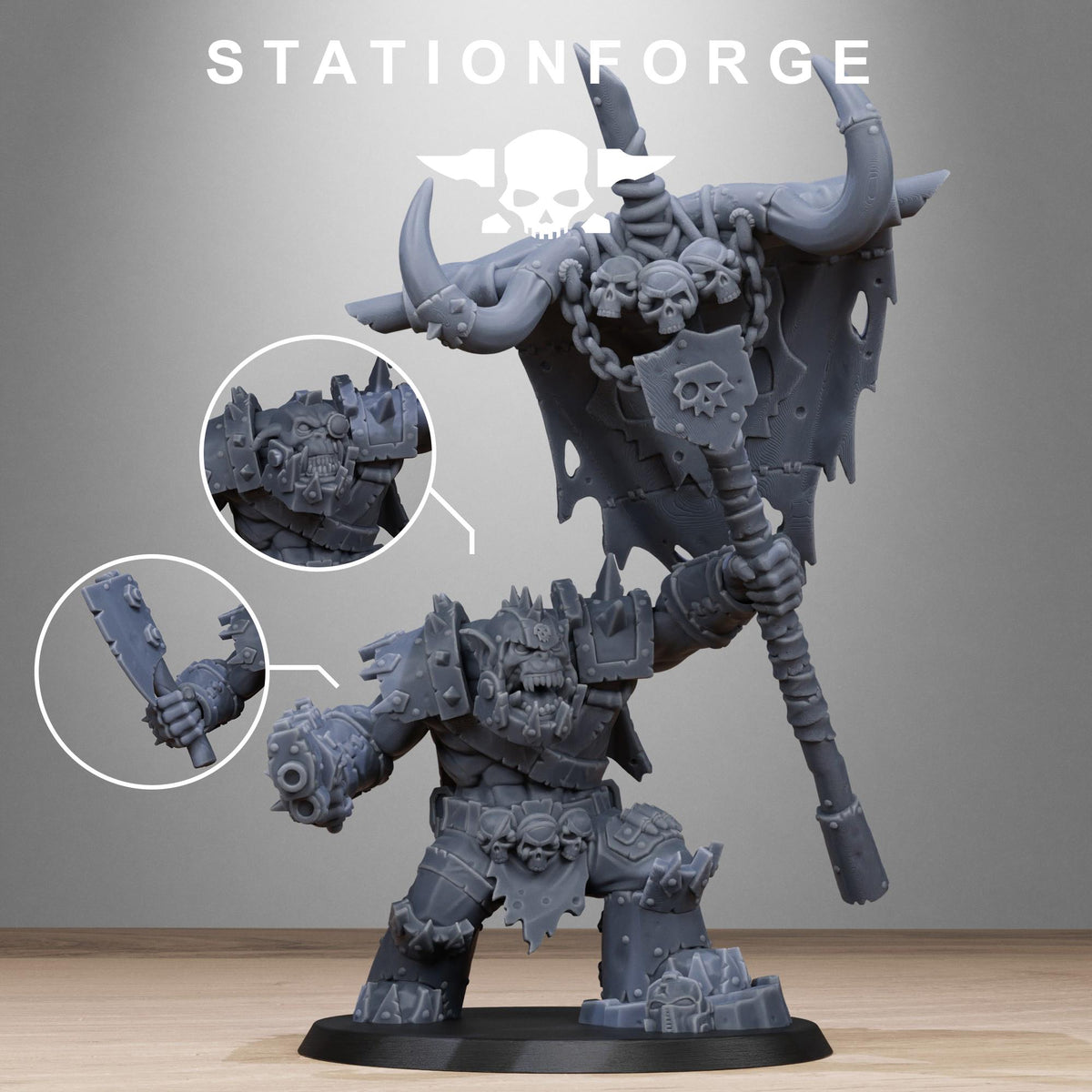 Orks Orkaz Bearer Boss – Ork Proxy