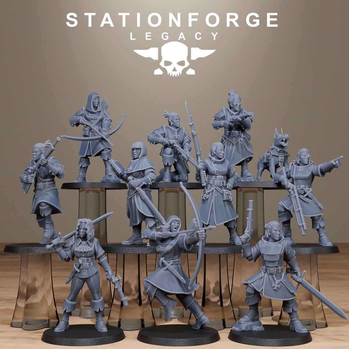 Legacy Thorncrest Hunters Sisters – Warhammer 40k Compatible Miniature