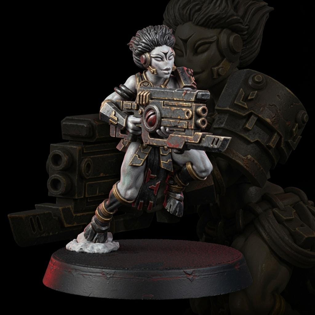 Greater Good Strike Charger – T'au Empire Proxy, Wargame Exclusive – 3D printed 16K resin miniature – main photo