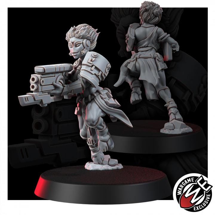 Greater Good Strike Charger – T'au Empire Proxy, Wargame Exclusive – 3D printed 16K resin miniature – photo 2 of 5