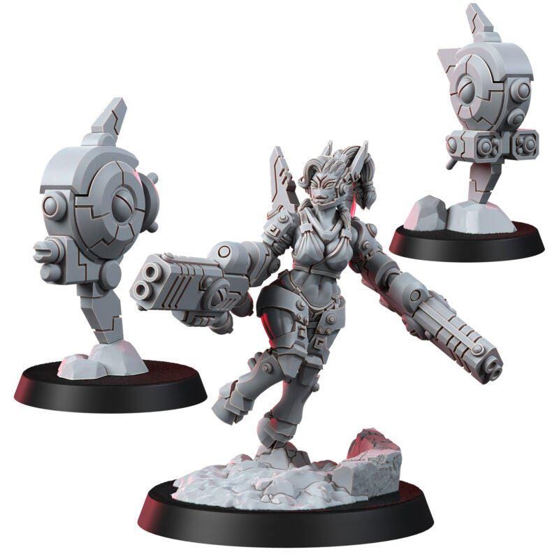 Greater Good Shadowmoon Comander – T'au Empire Proxy, Wargame Exclusive – 3D printed 16K resin miniature – photo 3 of 5