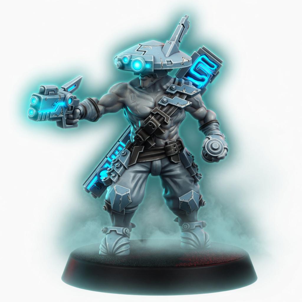 Greater Good Saboteur Deadeye – T'au Empire Proxy, Wargame Exclusive – 3D printed 16K resin miniature – main photo