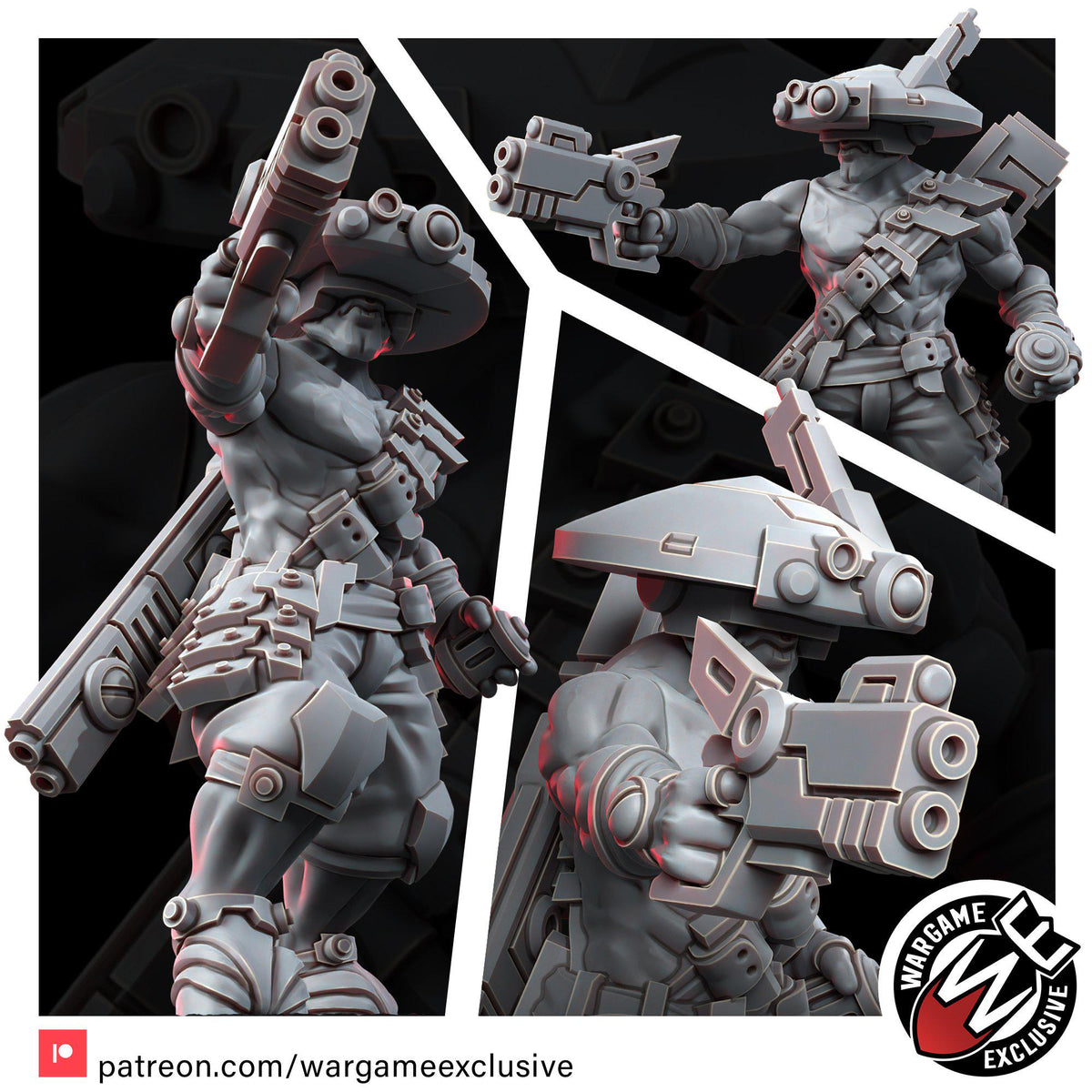 Greater Good Saboteur Deadeye – T'au Empire Proxy, Wargame Exclusive – 3D printed 16K resin miniature – photo 6 of 6