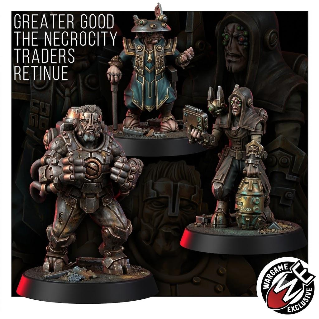 Greater Good The Necrocity Black Traders Retinue – T'au Empire Proxy, Wargame Exclusive – 16K resin miniature – main photo