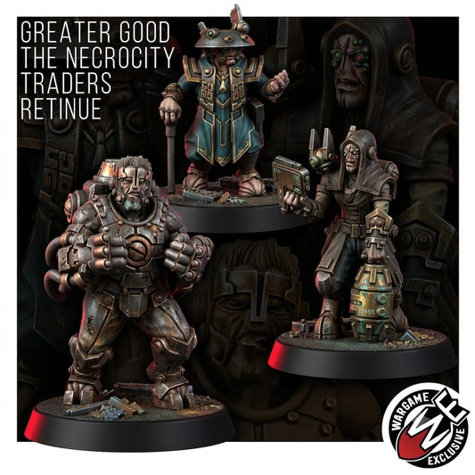 Greater Good The Necrocity Black Traders Retinue – T'au Empire Proxy, Wargame Exclusive – 16K resin miniature – main photo