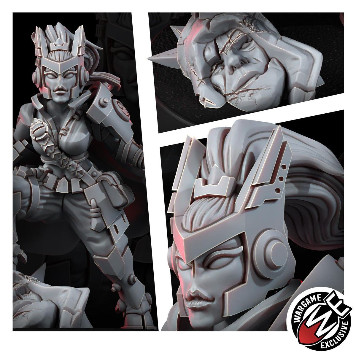 Greater Good Flamesword Battle General – T'au Empire Proxy, Wargame Exclusive – 3D printed 16K resin miniature – photo 5 of 5