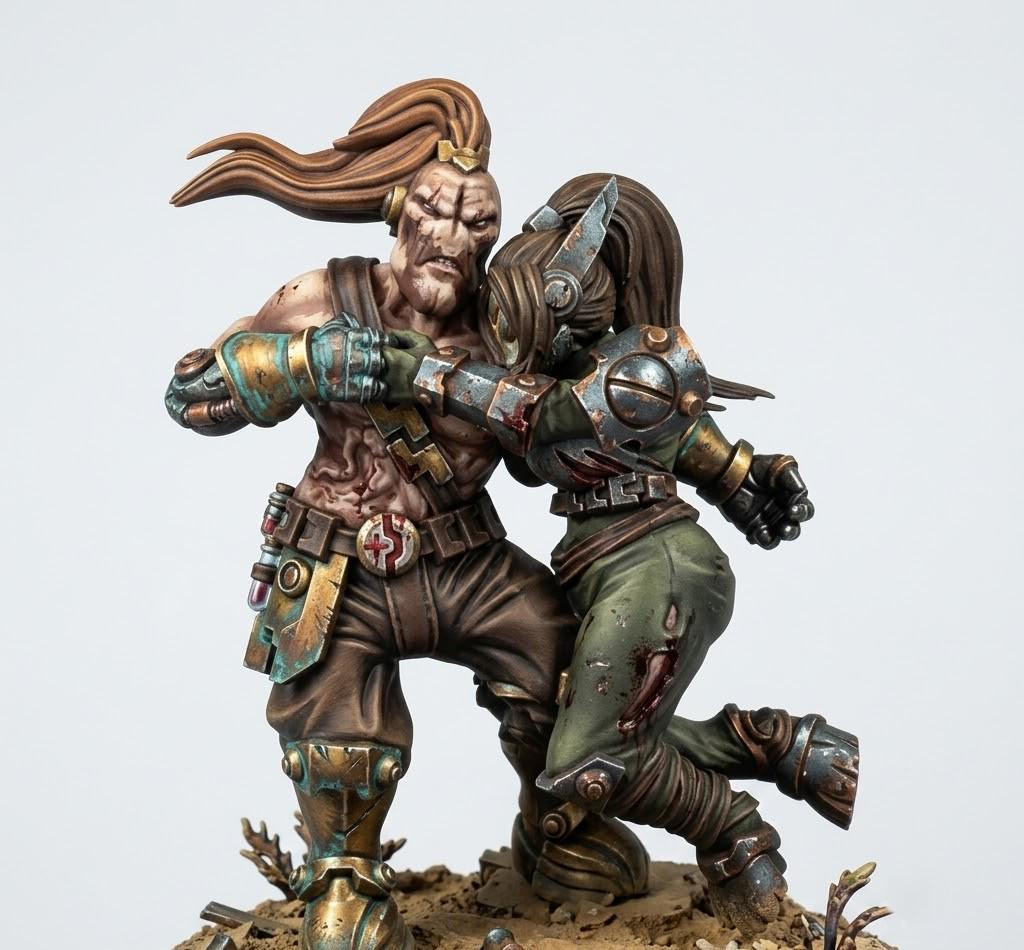 Greater Good Casualties Eternal Love – T'au Empire Proxy, Wargame Exclusive – 3D printed 16K resin miniature – main photo
