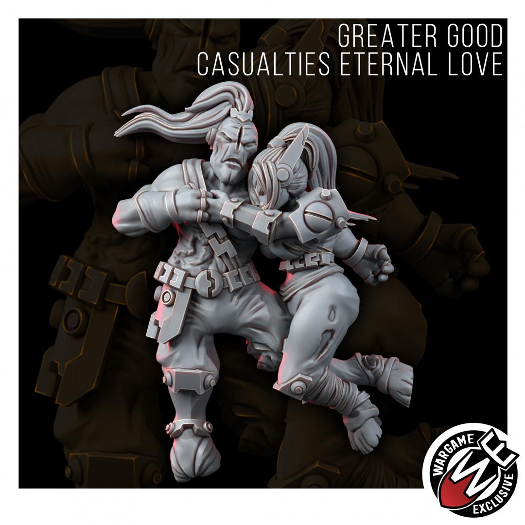 Greater Good Casualties Eternal Love – T'au Empire Proxy, Wargame Exclusive – 3D printed 16K resin miniature – photo 3 of 5