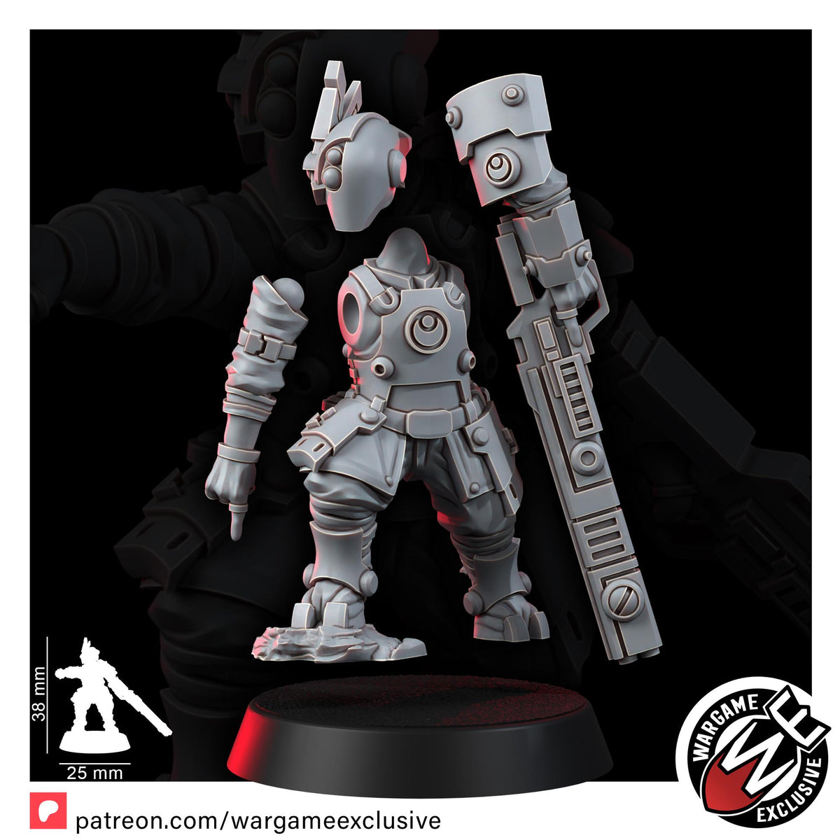 Greater Good Ashigaru Battle Fires T1 – T'au Empire Proxy, Wargame Exclusive – 3D printed 16K resin miniature – photo 8 of 10