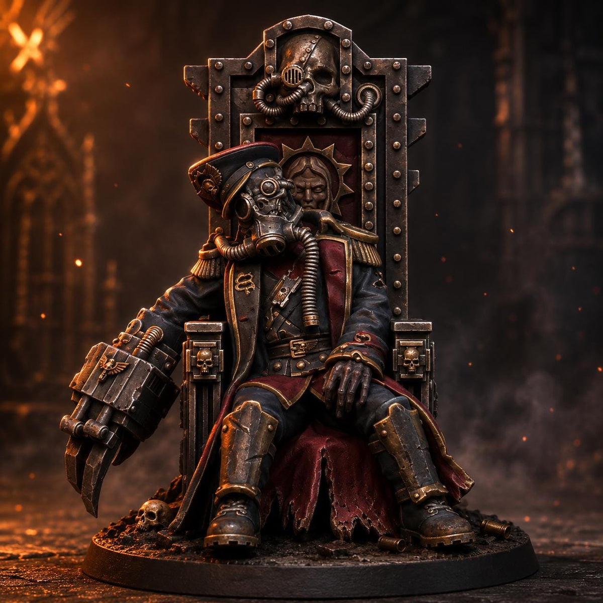 GrimGuard The Fallen Officer – Astra Militarum Proxy