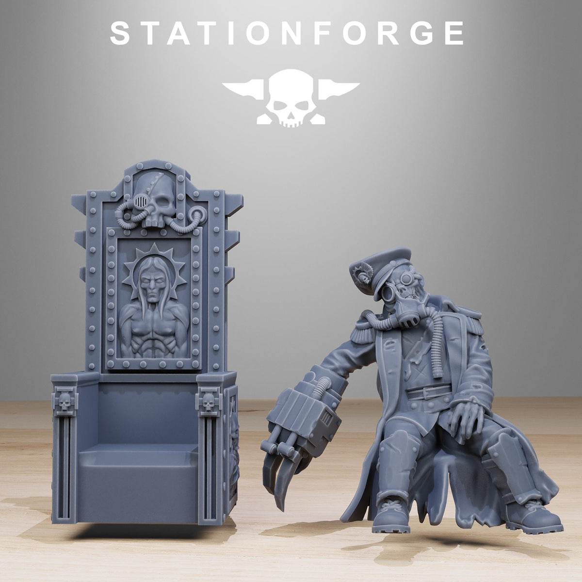 GrimGuard The Fallen Officer – Astra Militarum Proxy
