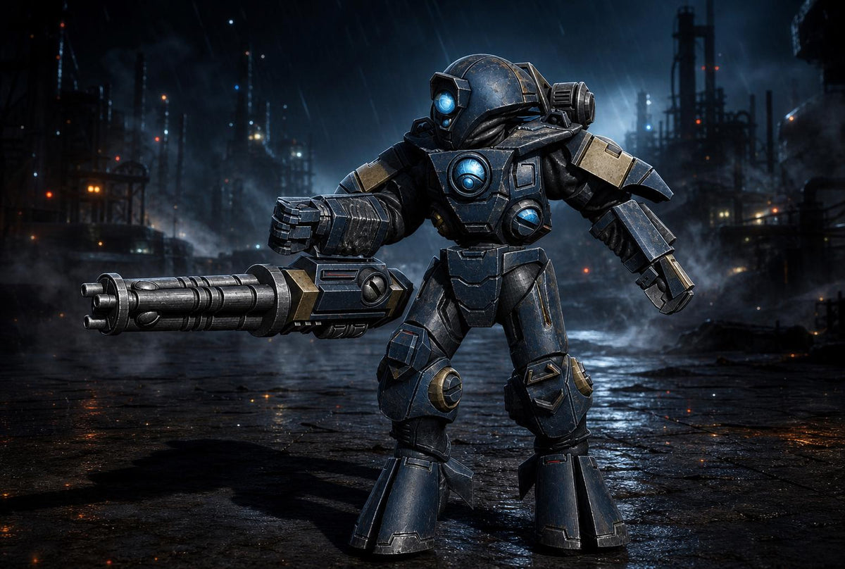 Greater Good VX18 Infiltration Suit – T'au Empire Proxy, Wargame Exclusive – 3D printed 16K resin miniature – main photo