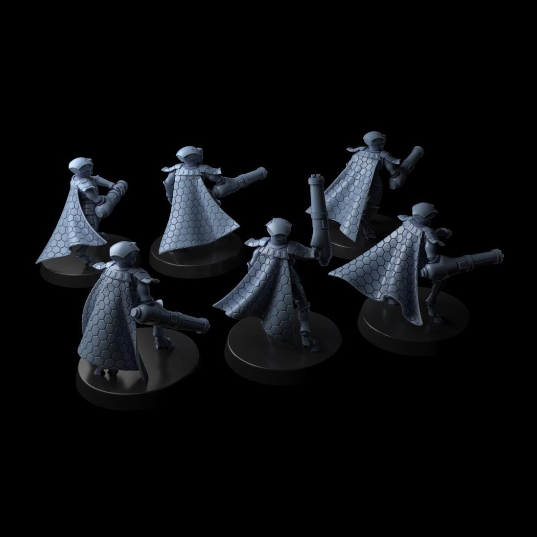 Greater Good XN16 Stealth Suits – T'au Empire Proxy, Wargame Exclusive – 3D printed 16K resin miniature – photo 5 of 5