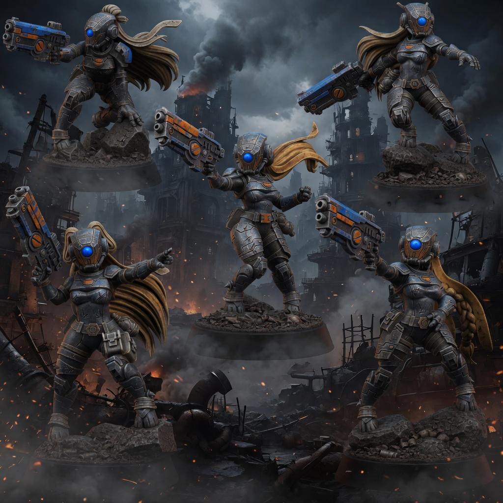 Greater Good Trailseekers T1 – T'au Empire Proxy, Wargame Exclusive – 3D printed 16K resin miniature – main photo