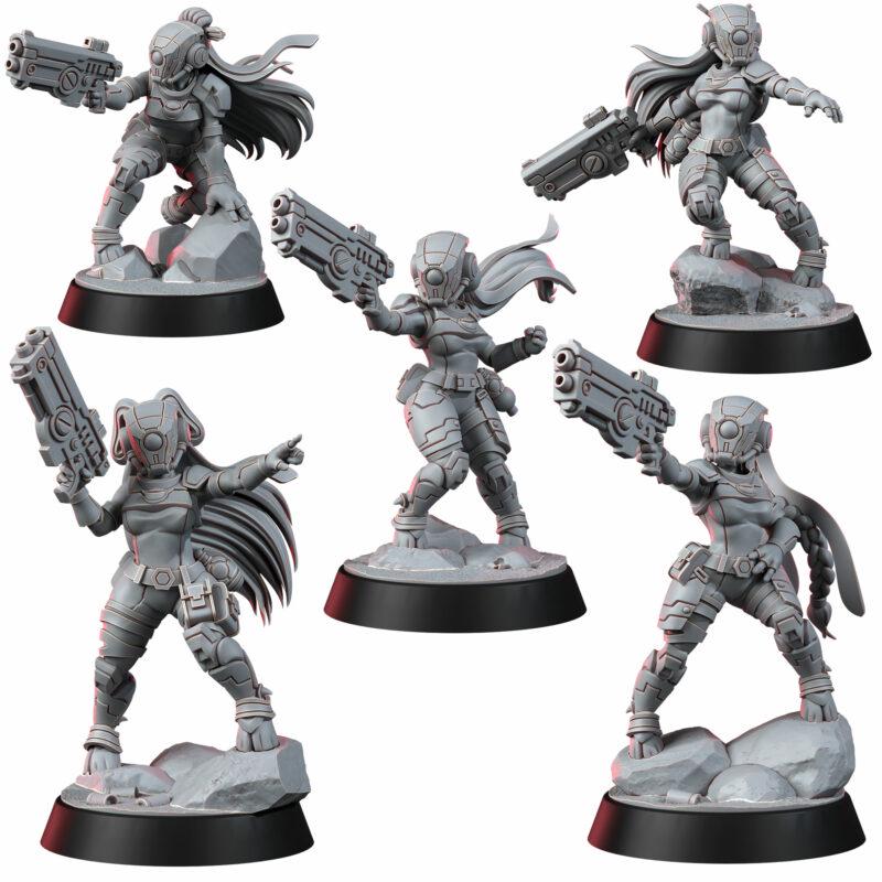 Greater Good Trailseekers T1 – T'au Empire Proxy, Wargame Exclusive – 3D printed 16K resin miniature – photo 2 of 13