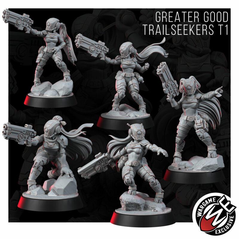 Greater Good Trailseekers T1 – T'au Empire Proxy, Wargame Exclusive – 3D printed 16K resin miniature – photo 3 of 13
