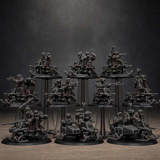 Grimguard Frostwatch Snowbikers – Astra Militarum Proxy