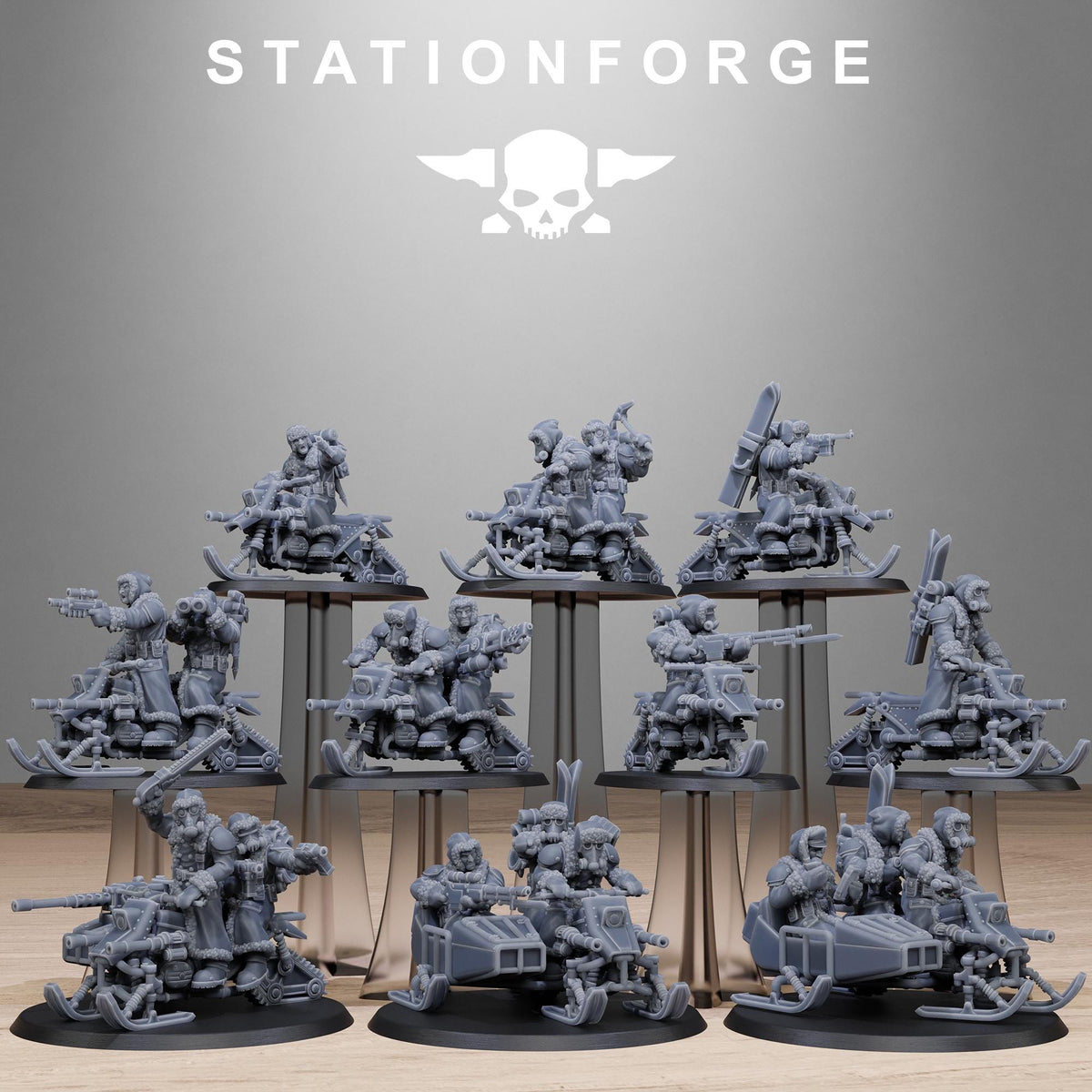 Grimguard Frostwatch Snowbikers – Astra Militarum Proxy
