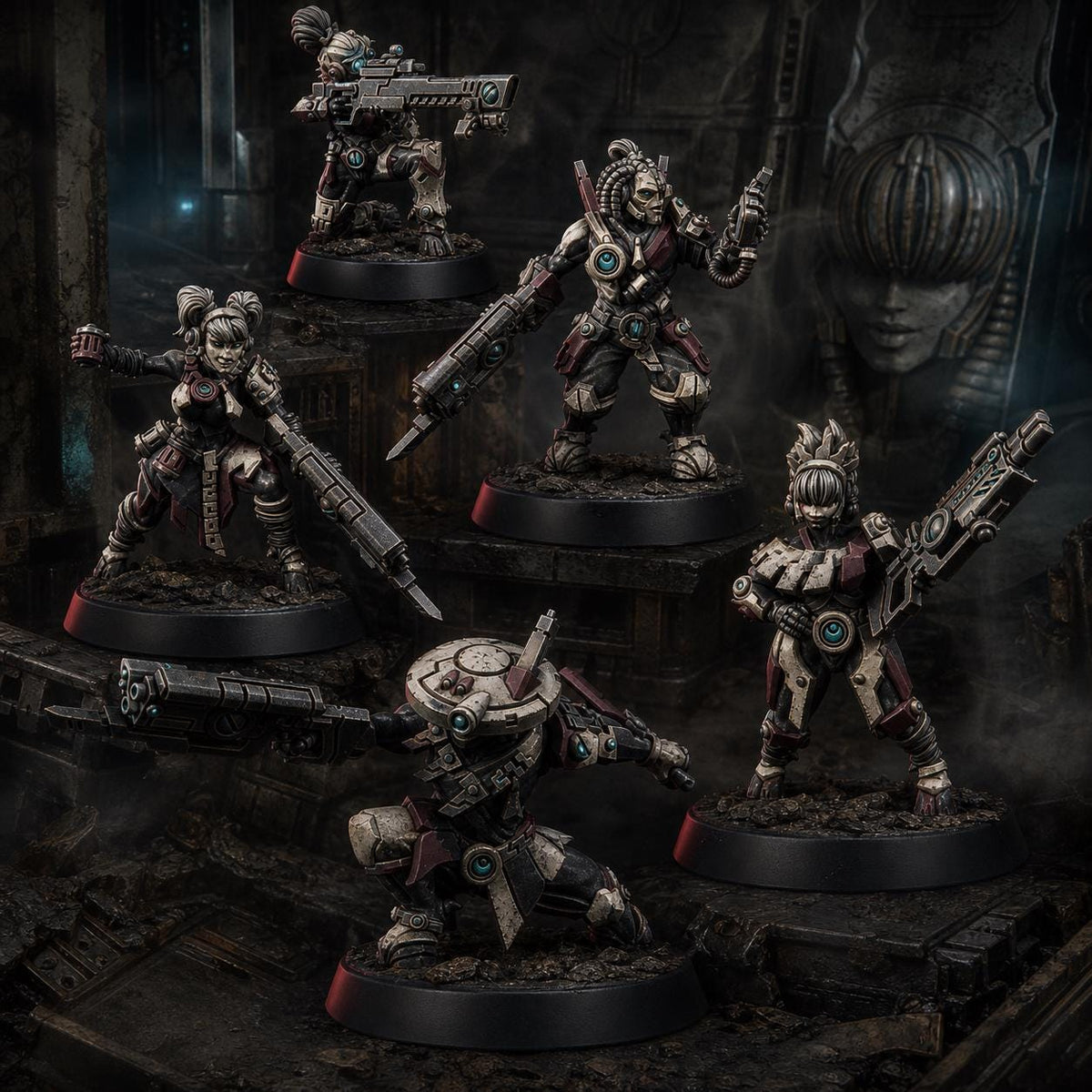 Greater Good Special Killer Team – T'au Empire Proxy, Wargame Exclusive – 3D printed 16K resin miniature – main photo