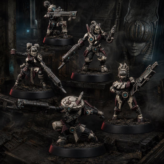 Greater Good Special Killer Team – T'au Empire Proxy, Wargame Exclusive – 3D printed 16K resin miniature – main photo