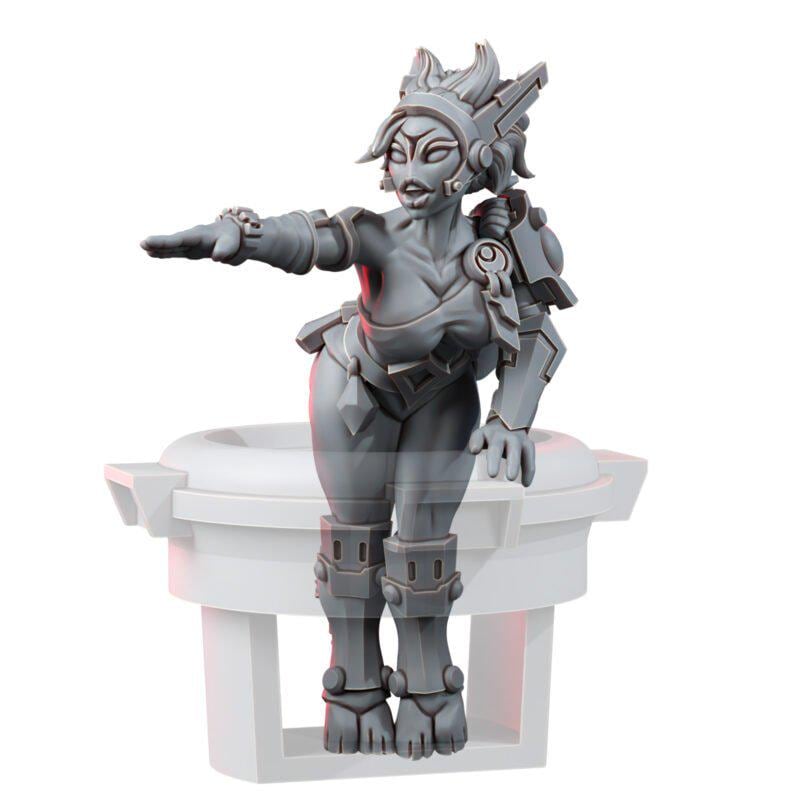 Greater Good Tank Commander – T'au Empire Proxy, Wargame Exclusive – 3D printed 16K resin miniature – photo 4 of 6